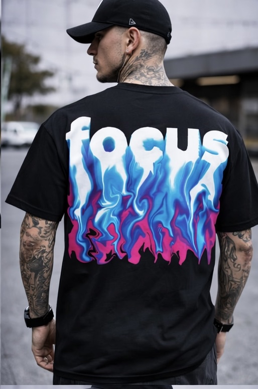FOCUS Oversized T-Shirt by Driplet Clothing India