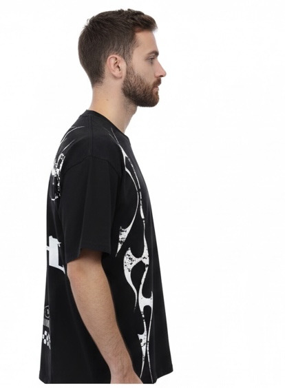 TOXIC Oversized Tee – Black - Image 3